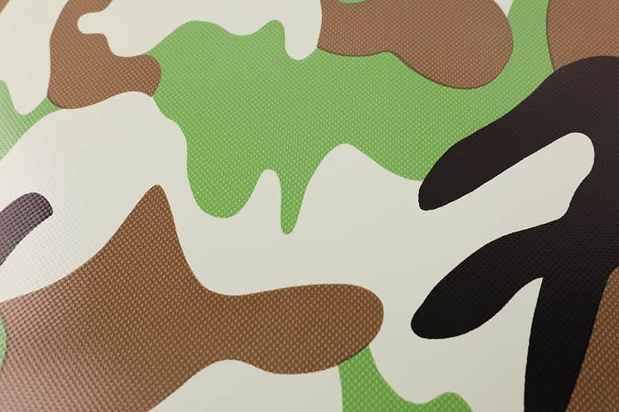 PVC zeildoek camouflage bedrukt